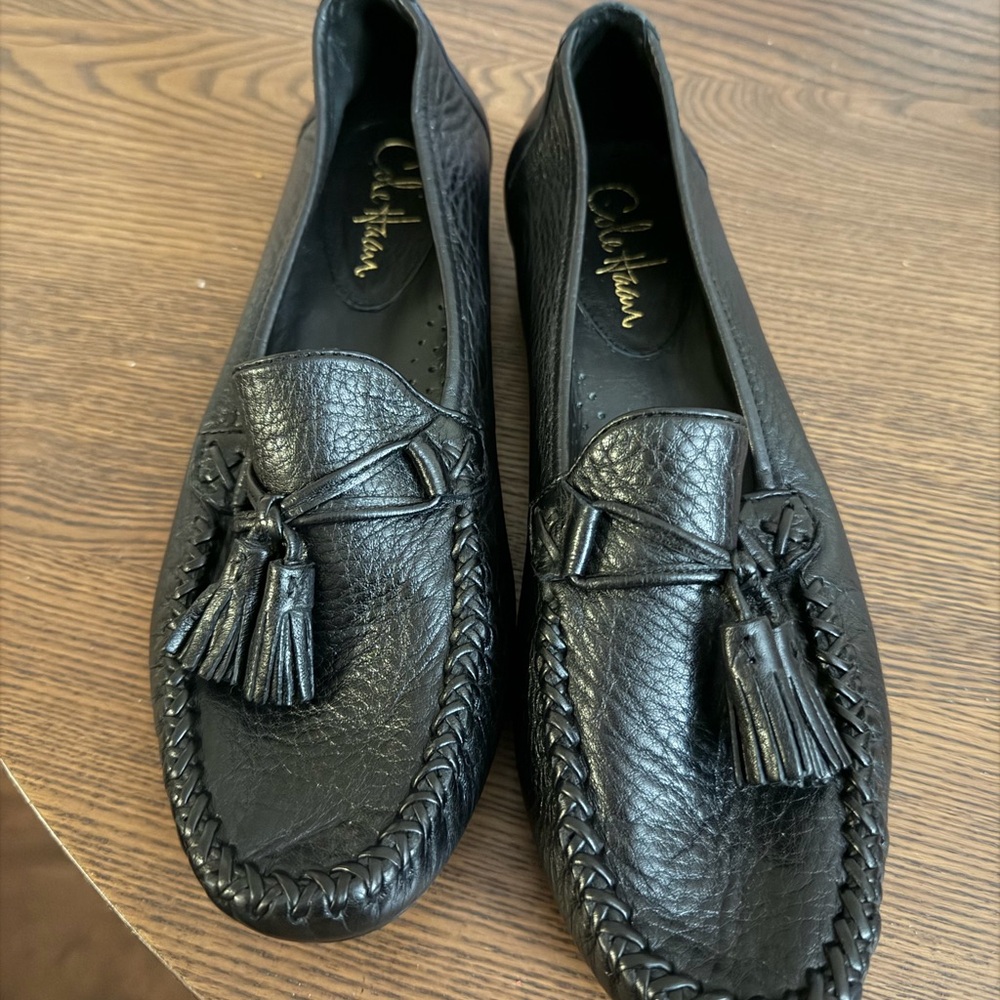Cole Haan Black Tassel Loafers